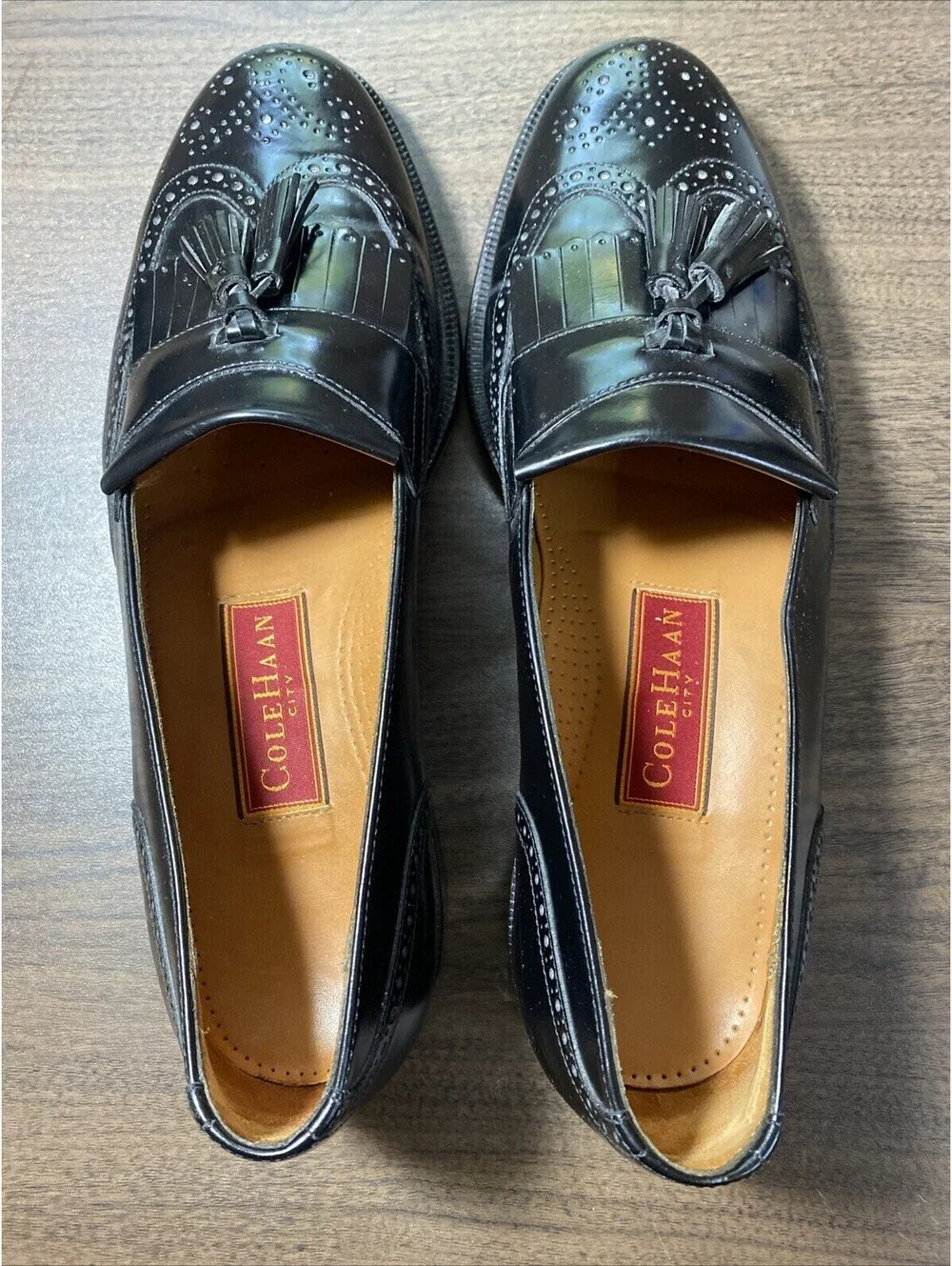 Men’s Cole Haan Wingtip Oxford Black #08339 Size 11.5D